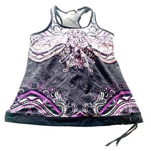 Athleta Tank Top Size M; awesome print!